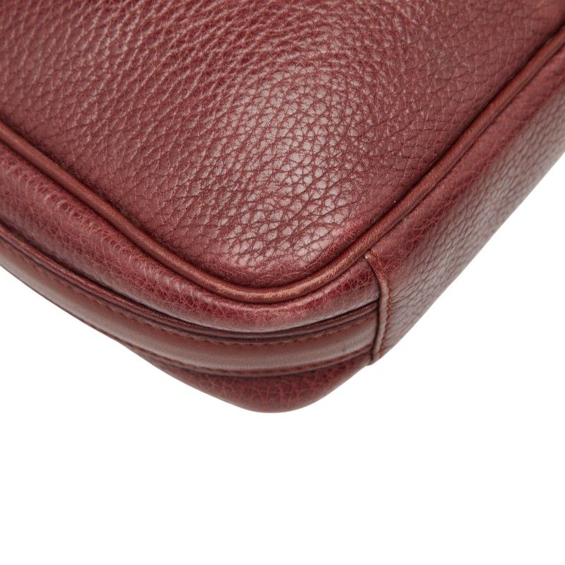 Cartier Mustline Wine Red Bordeaux Leather Ladies Cartier