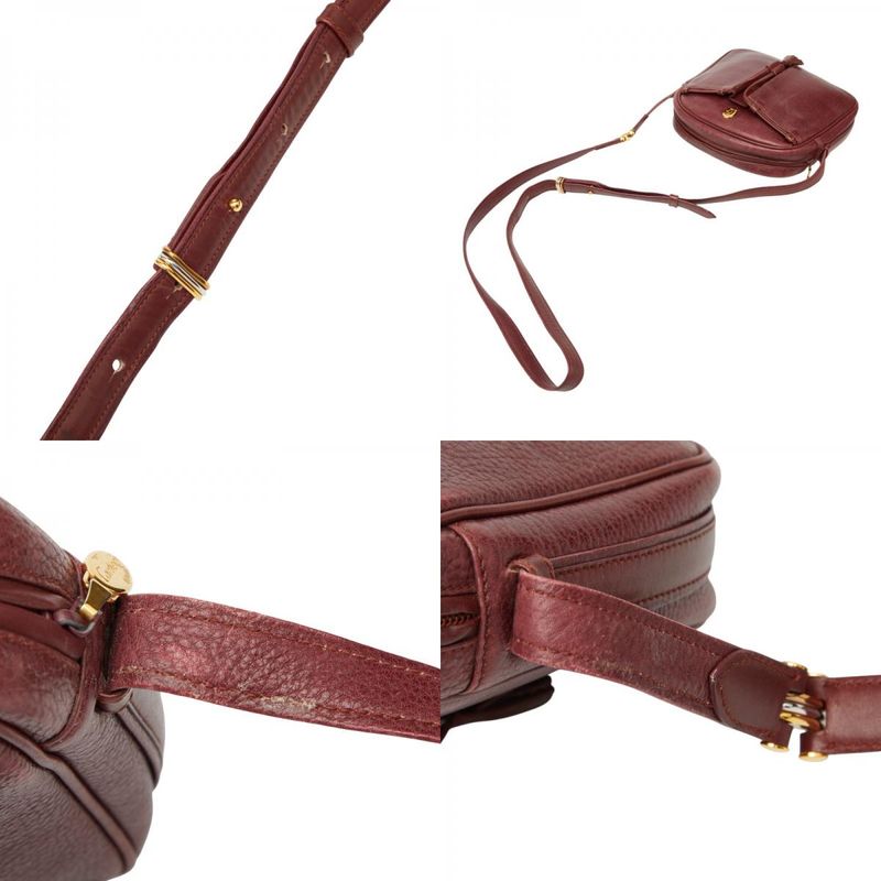 Cartier Mustline Wine Red Bordeaux Leather Ladies Cartier