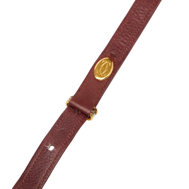 Cartier Mustline Wine Red Bordeaux Leather Ladies Cartier