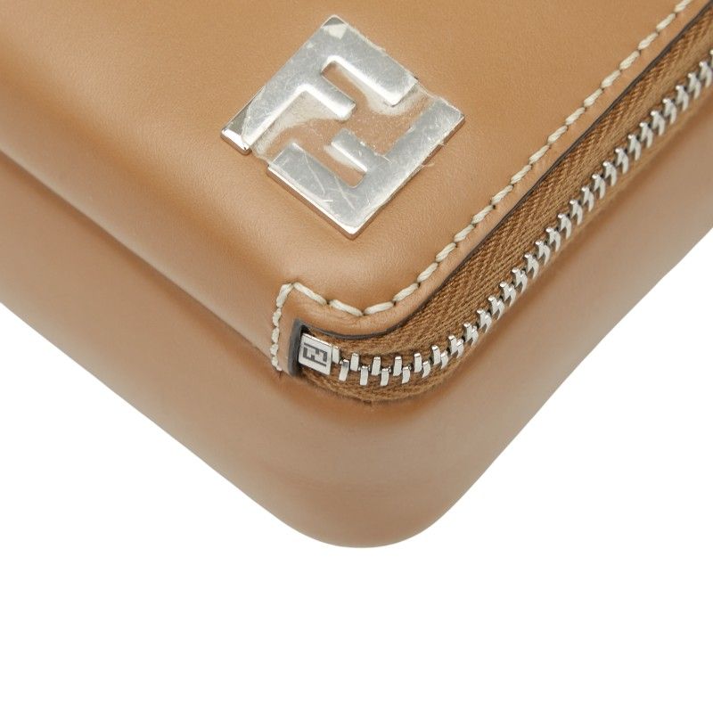 Fendi Ff Organizer Camera Case Crossbody Shoulder Bag 7m0357 Brown Black PVC