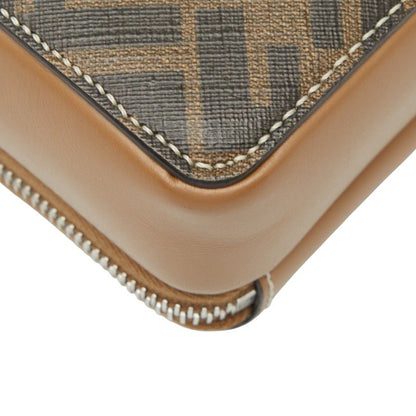 Fendi Ff Organizer Camera Case Crossbody Shoulder Bag 7m0357 Brown Black PVC