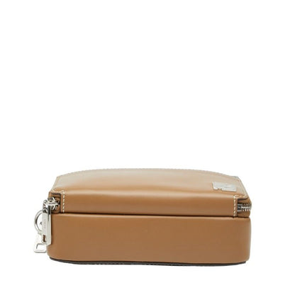 Fendi Ff Organizer Camera Case Crossbody Shoulder Bag 7m0357 Brown Black PVC