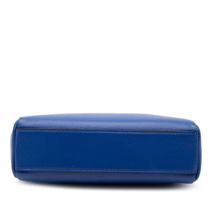 Fendi Micro Peekaboo Handbag Shoulder Bag 2way 8m0355 Blue Leather Women's Fendi
