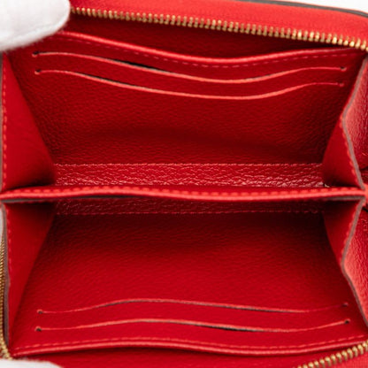 Louis Vuitton Monogram Empreinte Zippy Coin Purse Coin Case M60740 Sleeves Red