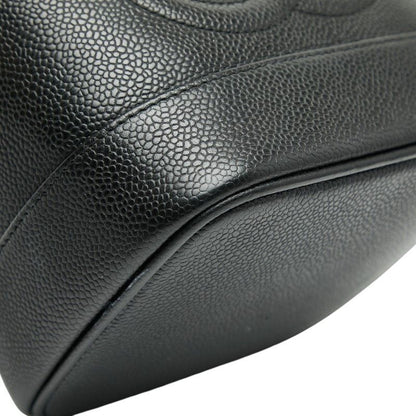 Chanel Cocomark Vanity Bag Handbag Black Caviar Skin Women's Chanel