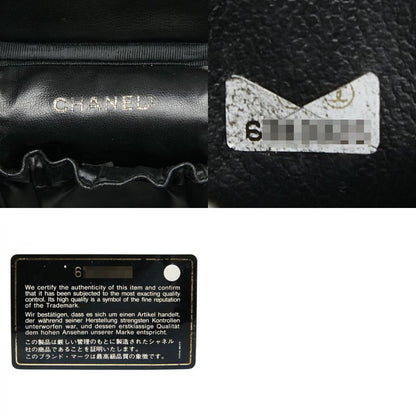 Chanel Cocomark Vanity Bag Handbag Black Caviar Skin Women's Chanel