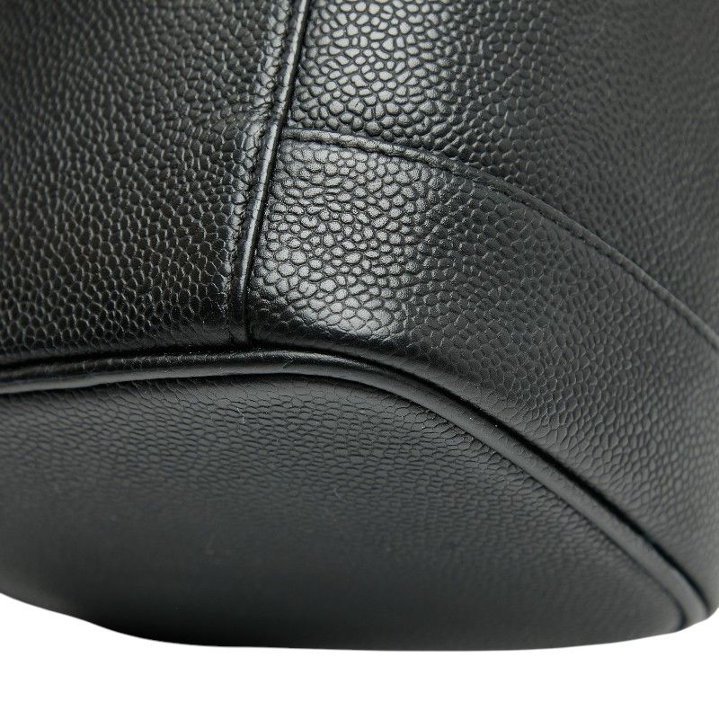 Chanel Cocomark Vanity Bag Handbag Black Caviar Skin Women's Chanel