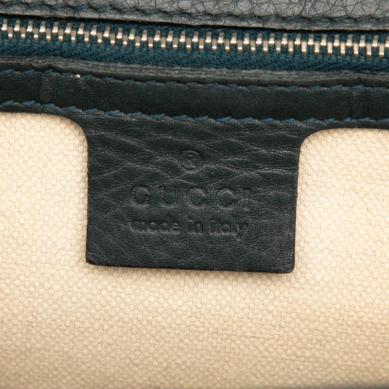 Gucci Bamboo Handbag Shoulder Bag 2way 240242 Green Leather Women's Gucci