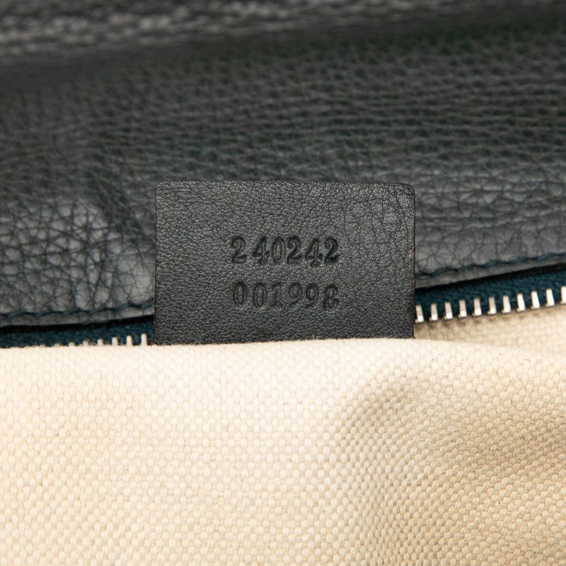 Gucci Bamboo Handbag Shoulder Bag 2way 240242 Green Leather Women's Gucci