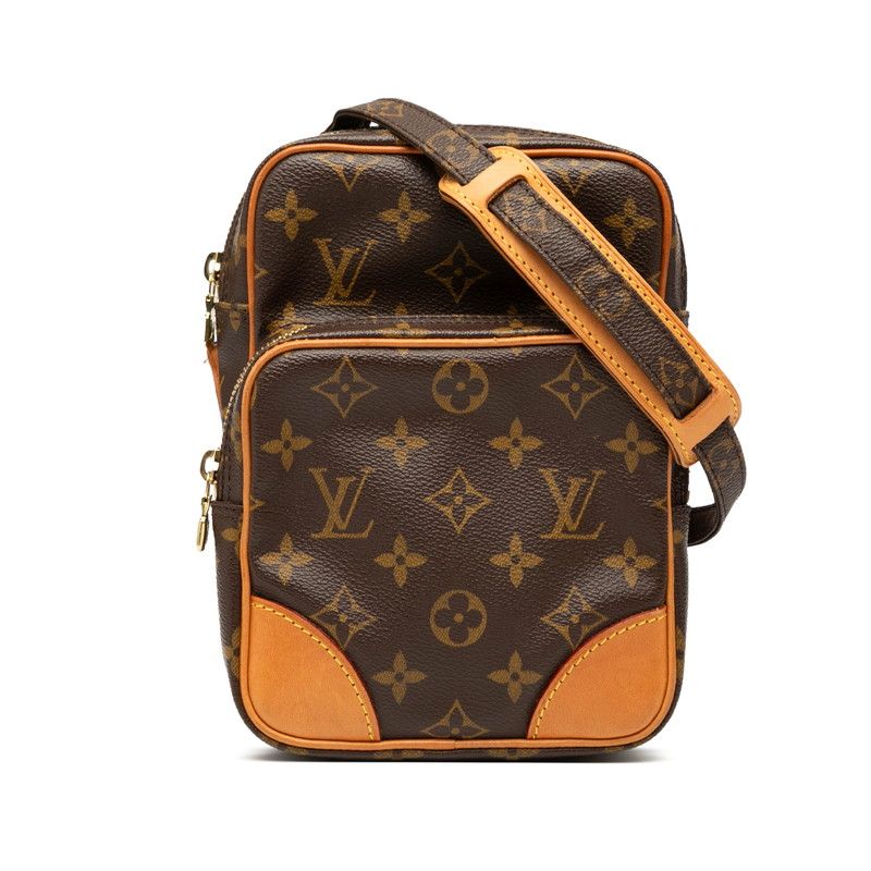 Louis Vuitton Monogram Amazon Crossbody Shoulder Bag M45236 Brown PVC Leather