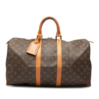 Louis Vuitton Monogram Keepall 45 M41428 Brown PVC Leather Women's Louis Vuitton