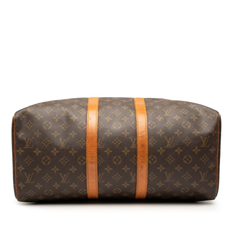 Louis Vuitton Monogram Keepall 45 M41428 Brown PVC Leather Women's Louis Vuitton