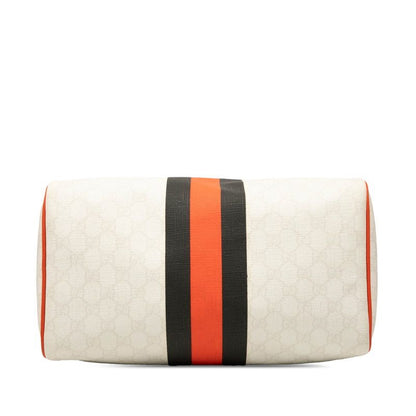 Gucci GG Supreme Joyline Handbag Mini Boston 189895 Orange White Black PVC