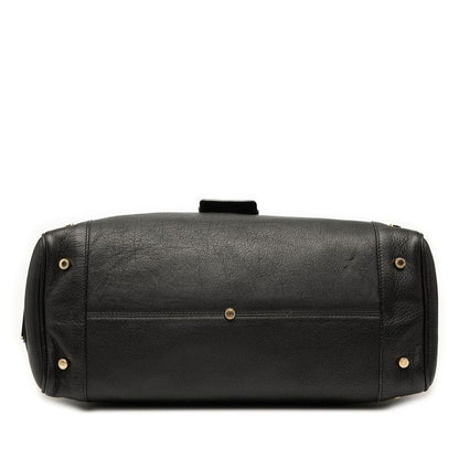 Bvlgari Tote Bag Shoulder Bag Black Leather Women's Bvlgari