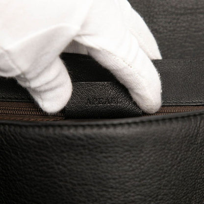 Bvlgari Tote Bag Shoulder Bag Black Leather Women's Bvlgari