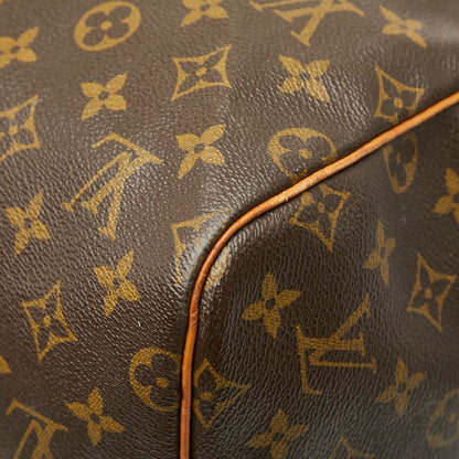 Louis Vuitton Monogram Keepall 55 Boston Bag Travel Bag M41424 Brown PVC