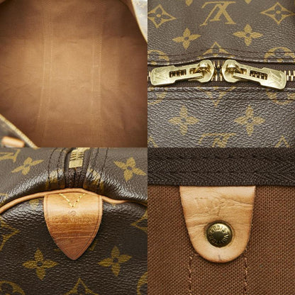 Louis Vuitton Monogram Keepall 55 Boston Bag Travel Bag M41424 Brown PVC