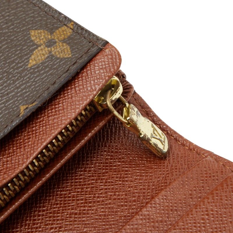 Louis Vuitton Monogram Portefeuille Tresor L-Shaped Zipper Bifold Wallet M61736