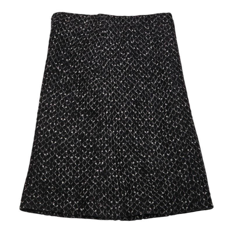 Chanel Setup Jacket Skirt Size 36 Black Nylon Silk Mohair Women's Chanel