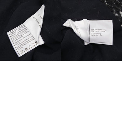 Chanel Setup Jacket Skirt Size 36 Black Nylon Silk Mohair Women's Chanel