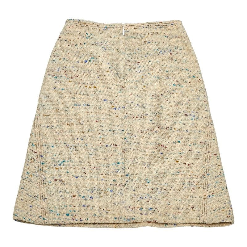 Chanel Jacket Skirt Setup Beige Multicolor Tweed Women's Chanel