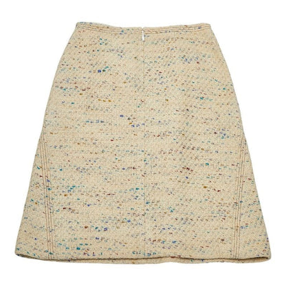 Chanel Jacket Skirt Setup Beige Multicolor Tweed Women's Chanel