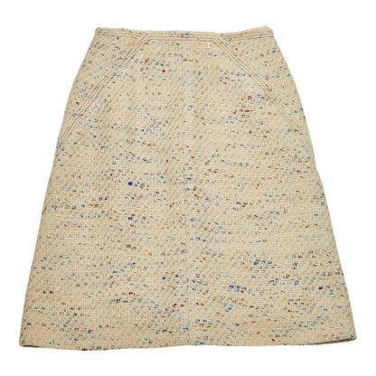 Chanel Jacket Skirt Setup Beige Multicolor Tweed Women's Chanel