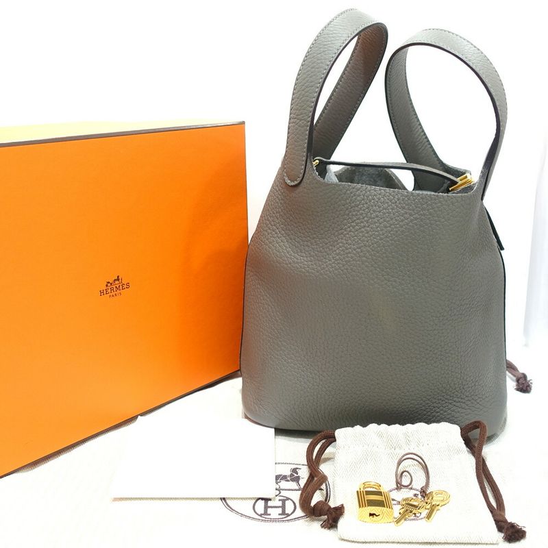 Hermes Picotin Lock PM 18 Handbag Gdhardware Taurillon Clemence W