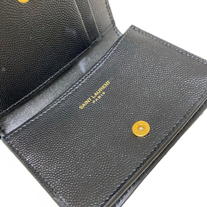 Saint Laurent Paris Business Card Case - 596323 Black Leather