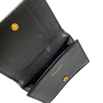 Saint Laurent Paris Business Card Case - 596323 Black Leather