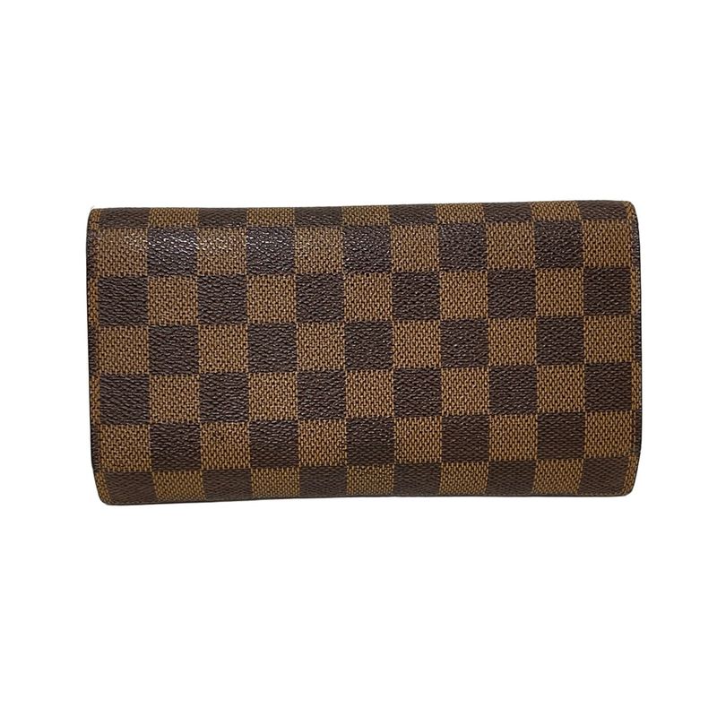 Louis Vuitton Damier Porte Trésor International Long Wallet N61215 Ebène