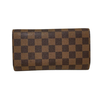 Louis Vuitton Damier Porte Trésor International Long Wallet N61215 Ebène