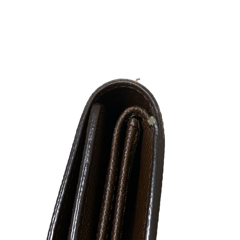 Louis Vuitton Damier Porte Trésor International Long Wallet N61215 Ebène