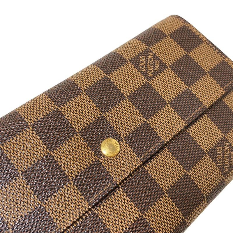 Louis Vuitton Damier Porte Trésor International Long Wallet N61215 Ebène