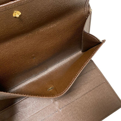 Louis Vuitton Damier Porte Trésor International Long Wallet N61215 Ebène