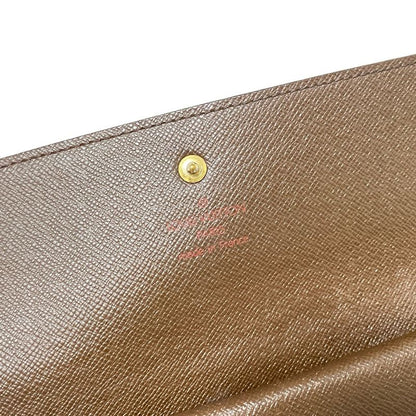 Louis Vuitton Damier Porte Trésor International Long Wallet N61215 Ebène