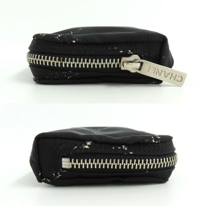 Chanel Coin Case Old Travel Line Black Silver-hardware No 5 Nylon Coin