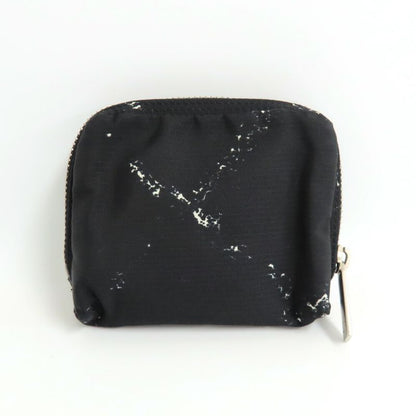 Chanel Coin Case Old Travel Line Black Silver-hardware No 5 Nylon Coin
