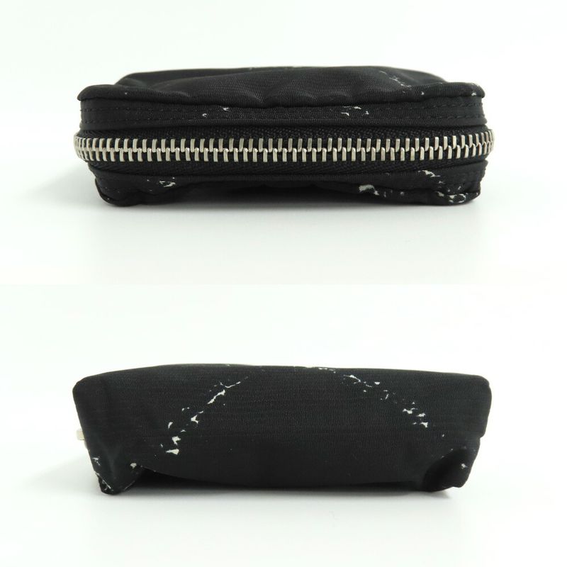Chanel Coin Case Old Travel Line Black Silver-hardware No 5 Nylon Coin