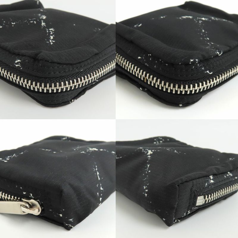 Chanel Coin Case Old Travel Line Black Silver-hardware No 5 Nylon Coin
