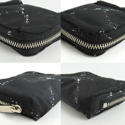 Chanel Coin Case Old Travel Line Black Silver-hardware No 5 Nylon Coin