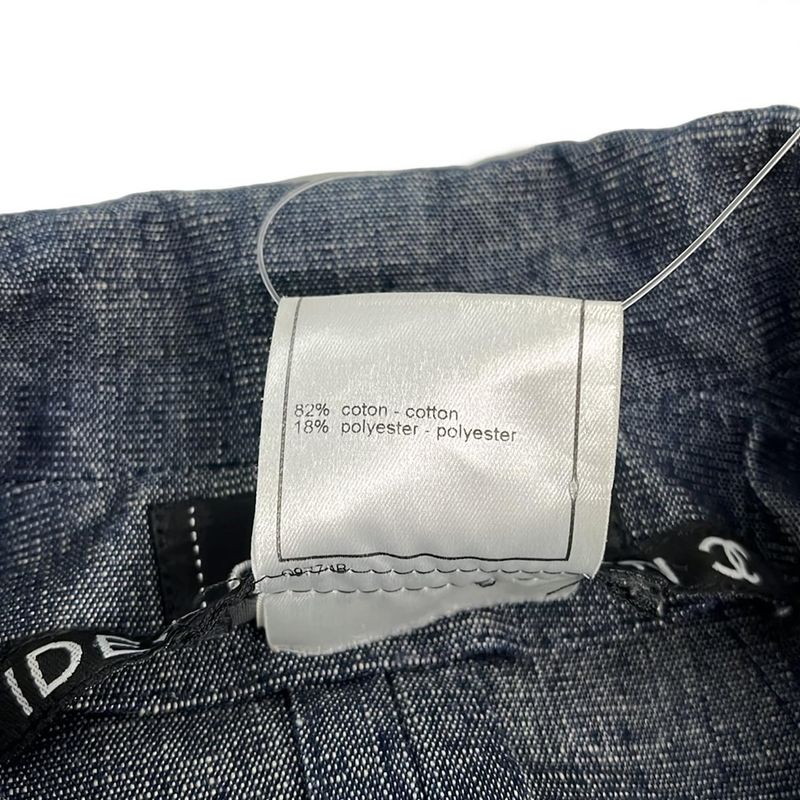 Chanel Vest Size 38 M Women - P14964 Blue-grey And Navy Fringe Identification