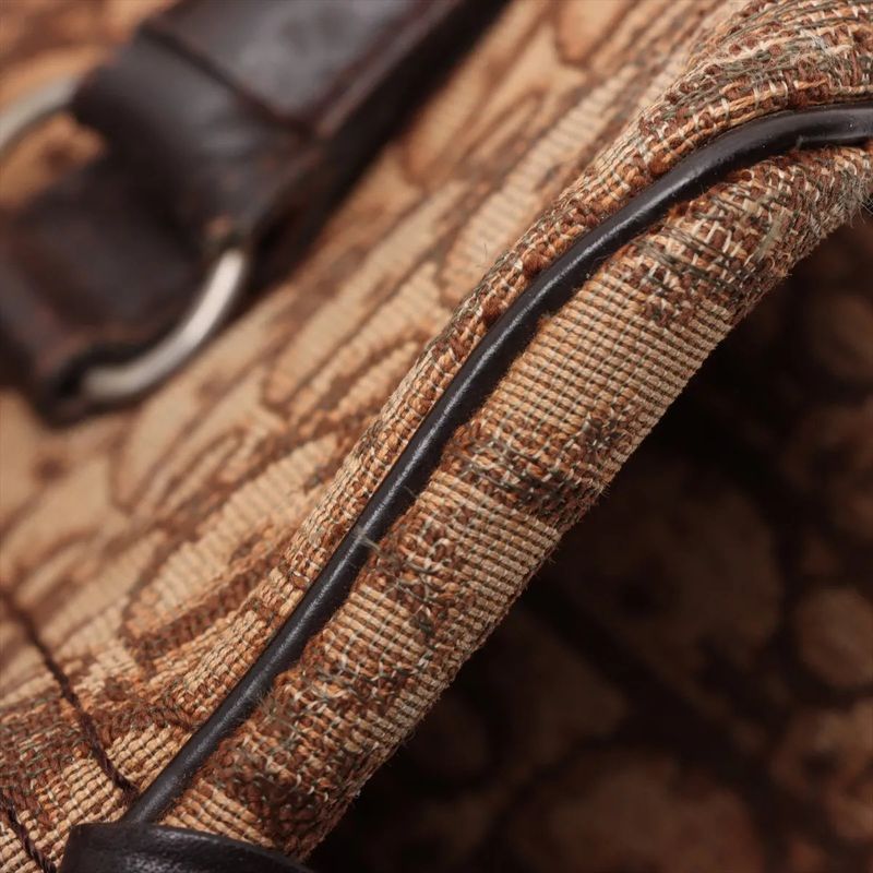 Christian Dior Trotter Mini Boston Leather Handbag Tote Women's Mmm Dd53-5