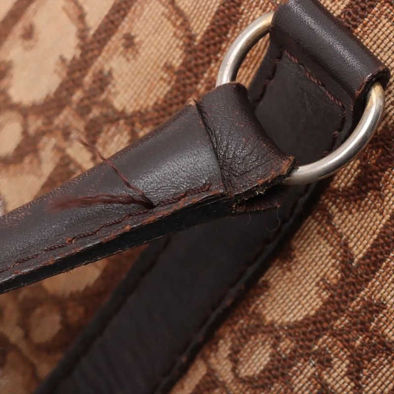 Christian Dior Trotter Mini Boston Leather Handbag Tote Women's Mmm Dd53-5