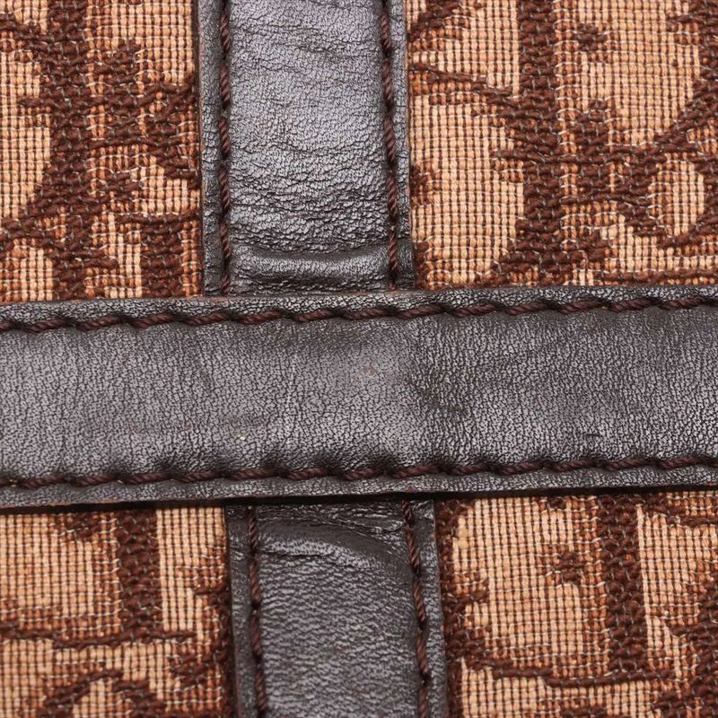 Christian Dior Trotter Mini Boston Leather Handbag Tote Women's Mmm Dd53-5