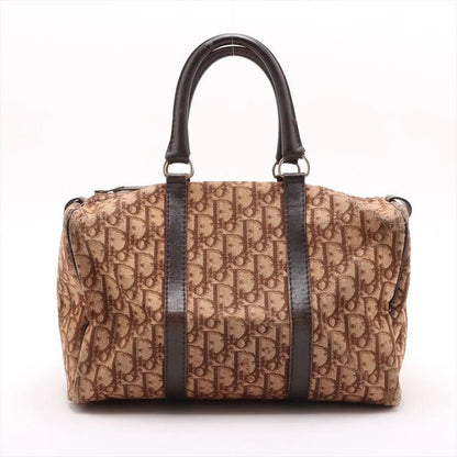 Christian Dior Trotter Mini Boston Leather Handbag Tote Women's Mmm Dd53-5