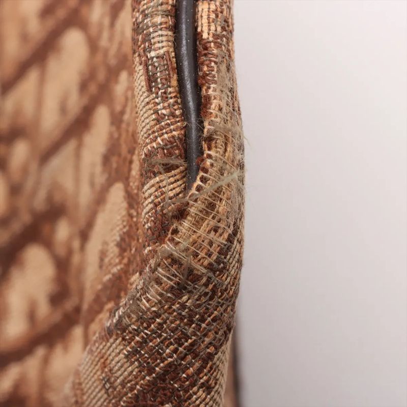 Christian Dior Trotter Mini Boston Leather Handbag Tote Women's Mmm Dd53-5