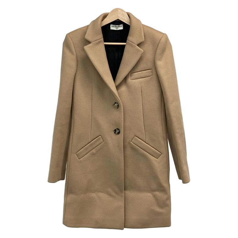 Balenciaga Coat Size 34 S Women - 358492 Beige Long Sleeves Fall Winter