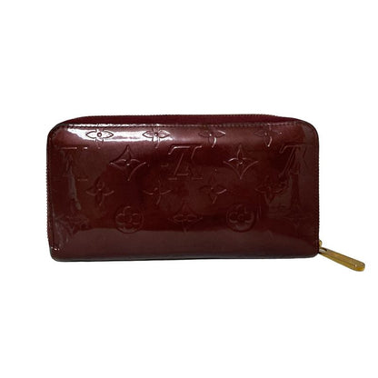 Louis Vuitton Monogram Vernis Zippy Wallet M91536 Rouge Fauviste Leather