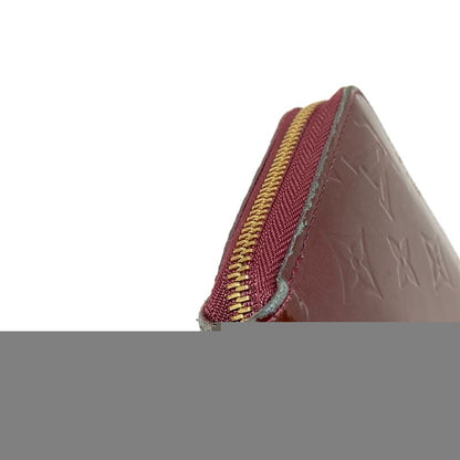 Louis Vuitton Monogram Vernis Zippy Wallet M91536 Rouge Fauviste Leather